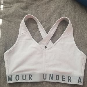 Gray Under Armour Sports Bra